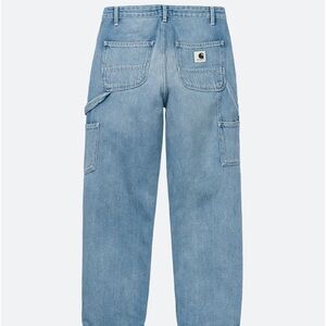 Carhartt Work in Progress Pierce Pant Light Blue Stonewashed Cotton Denim